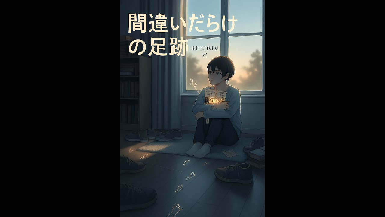【間違いだらけの足跡】うまくいかないね、人生って。失敗ばかり。でも、それでいいんだ。全てを受け入れ、前を向いて生きていく！