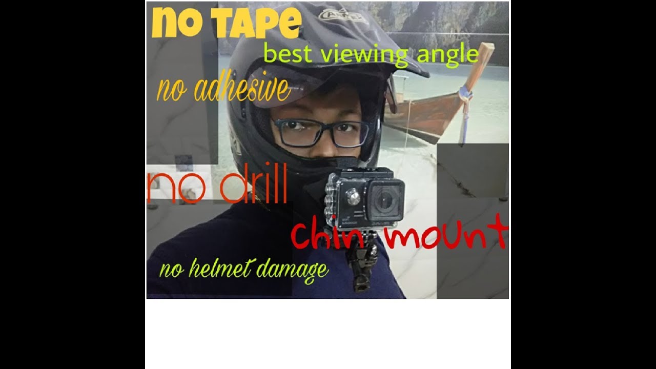 How to mount action camera on motocross helmet || by Hetero-genius