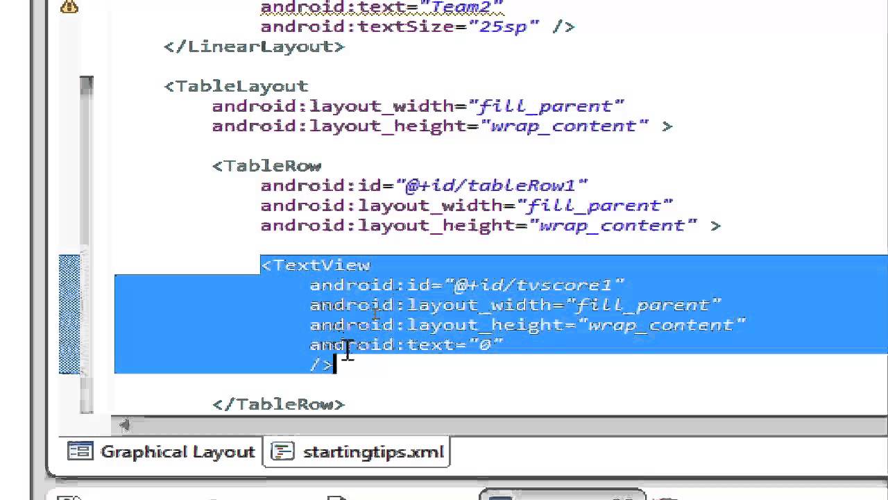 Android Tips 7 Table Layout into Linear and a line with View