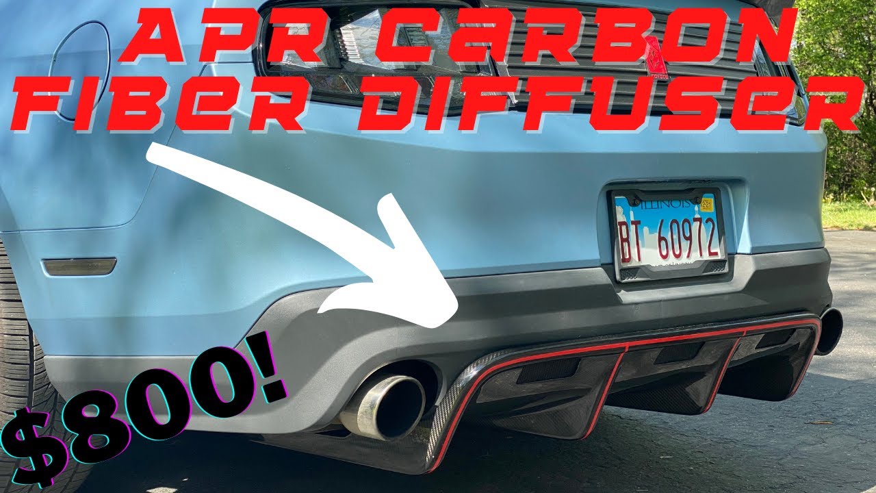 APR Carbon Fiber Diffuser Install on my 2011 Mustang (Building Mia Ep. 8)