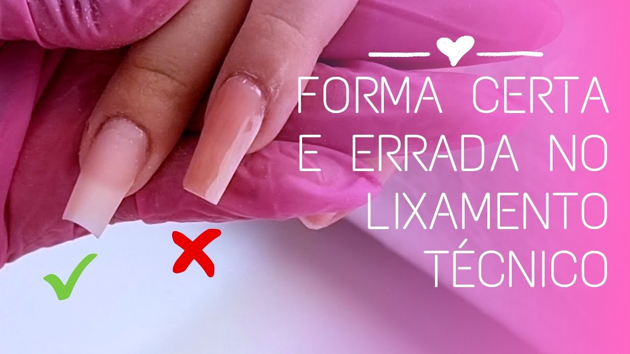 Forma certa e errada no Lixamento Técnico