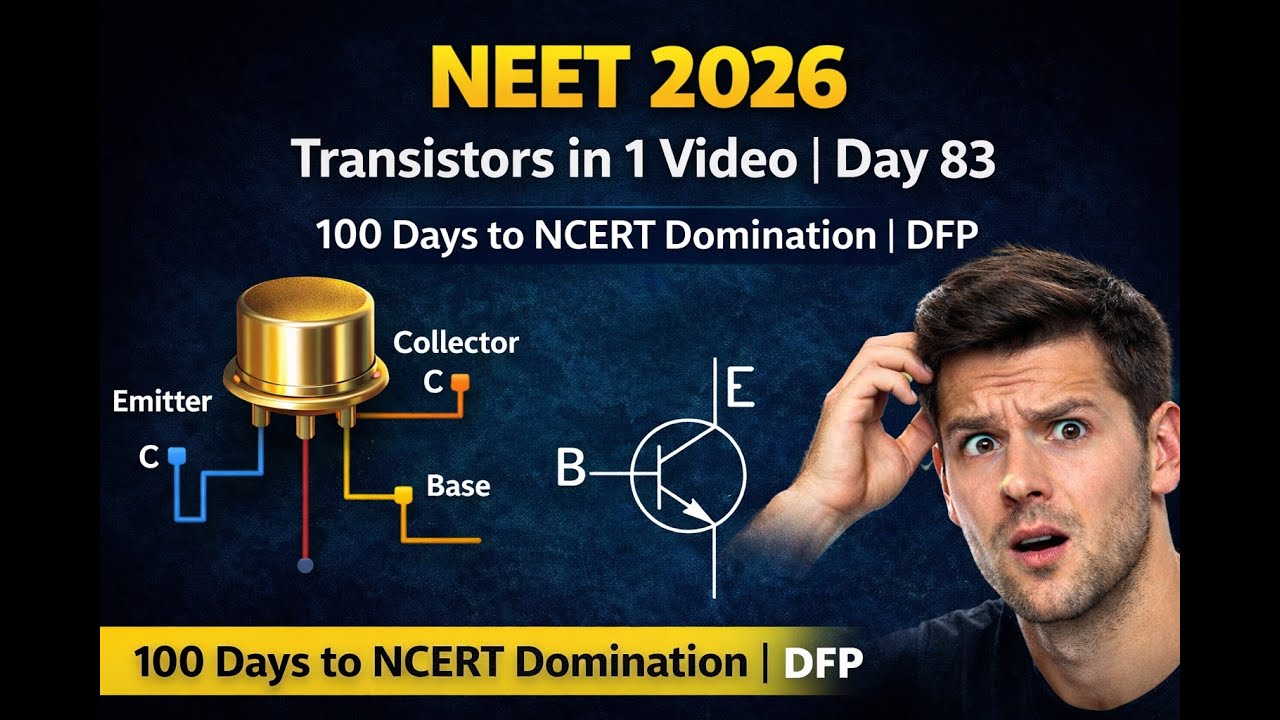 NEET 2026: Transistors in 1 Video | Day 83| 100 Days to NCERT Domination | DFP