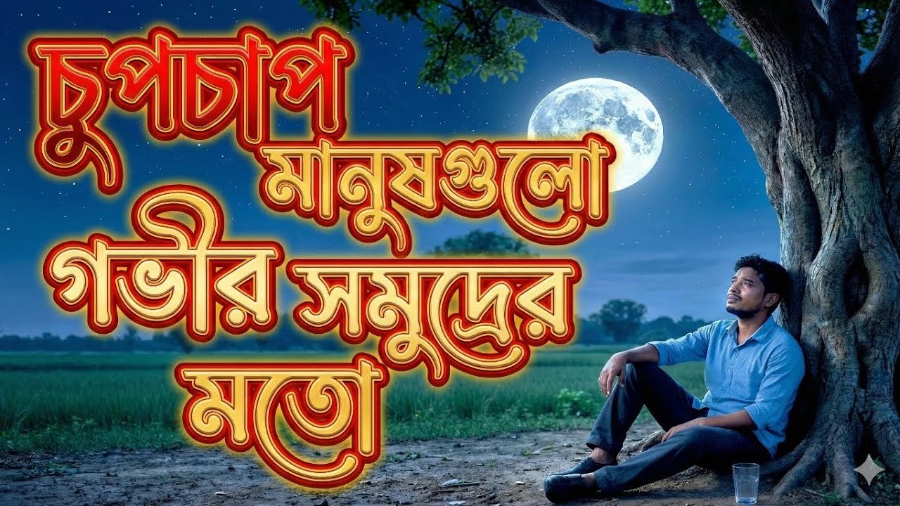 চুপচাপ থাকা মানুষগুলো সমুদ্রের মতো গভীর হয়