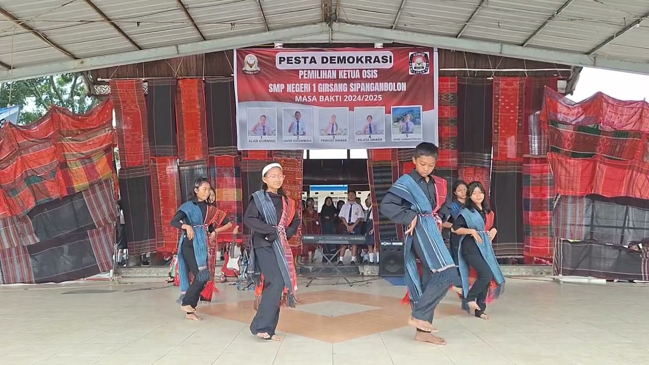 TARI ANAK ANAK DANAU | PESTA DEMOKRASI SMPN 1 GIRSANG SIPANGAN BOLON
