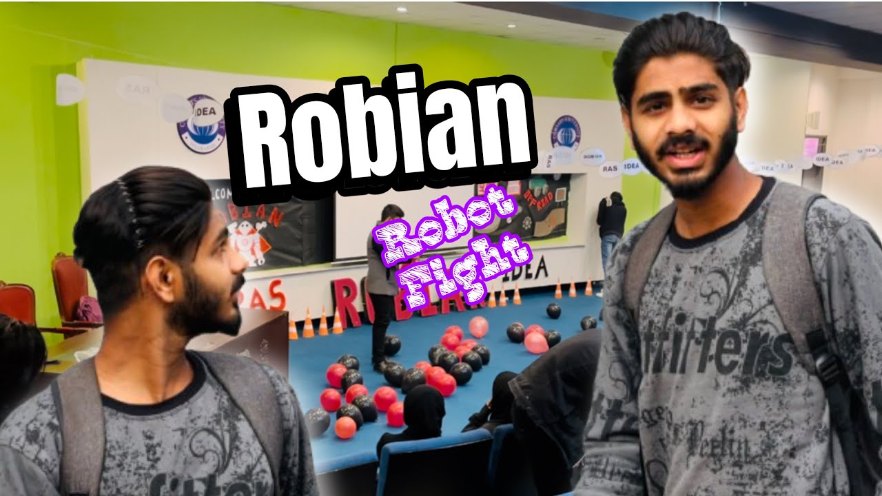 Robian (Robot fights) in Comsats university Islamabad 🏎️🏁 || part#1 || Baboo Vlogs