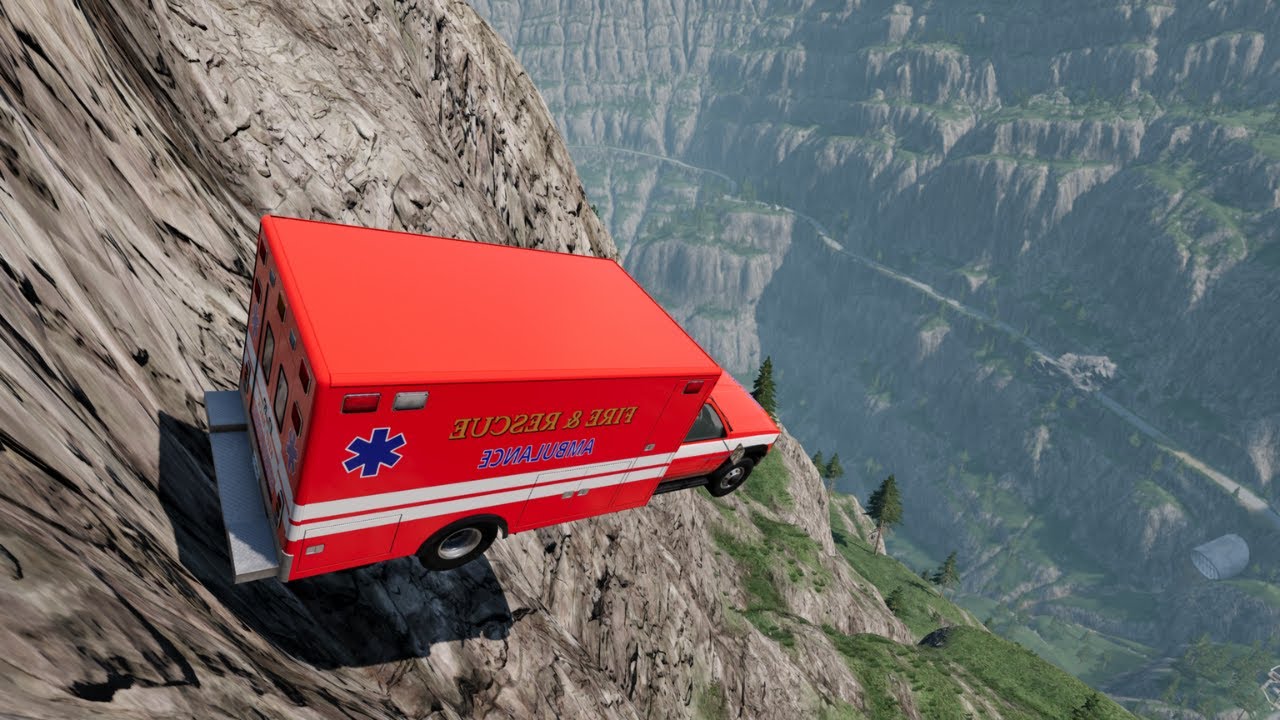 Cars Crash on a Cliffside #2