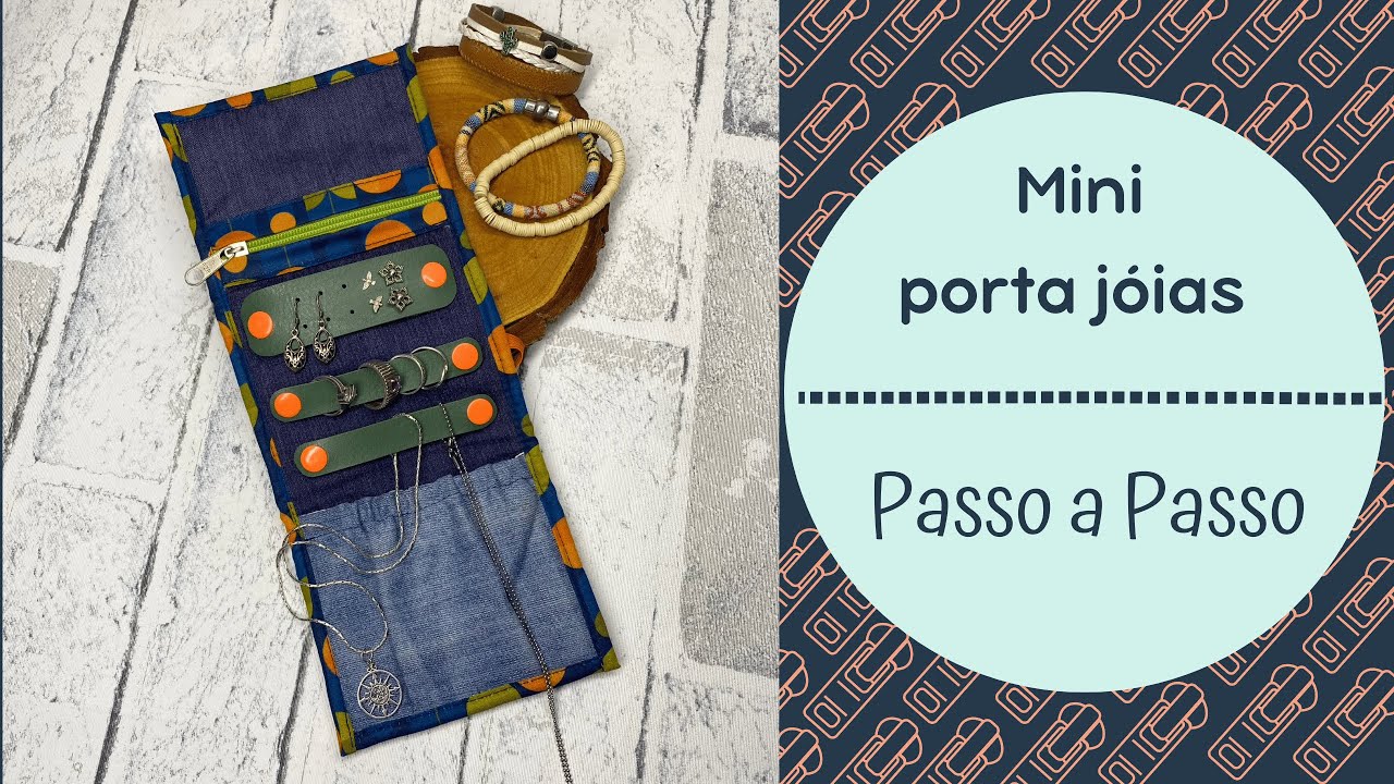 Mini Porta Jóias de Viagem - Passo a Passo (Diy)