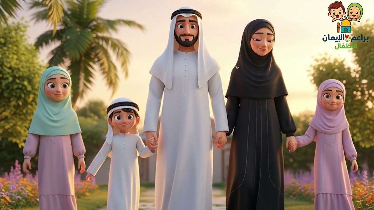 أنشودة أُسْرَتِي الجَمِيلَةُ – بدون موسيقى | نشيد للأطفال عن الأسرة والإيمان