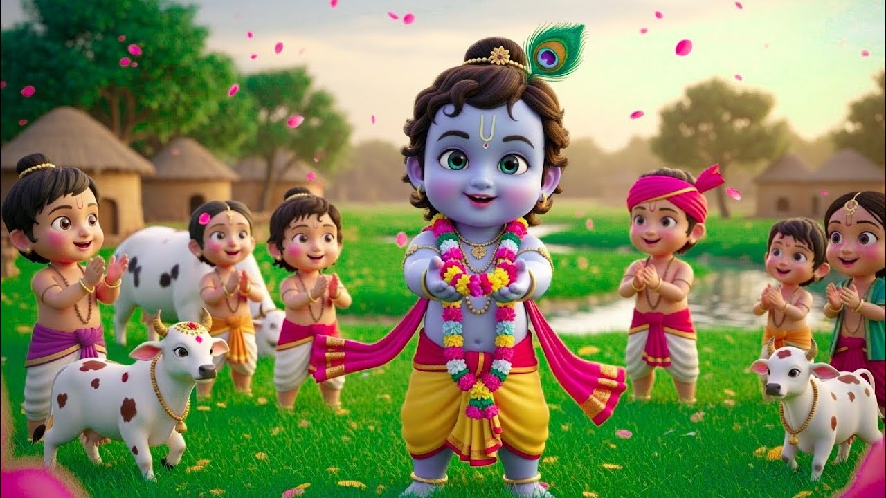 Choti Choti Gaiya, Chote Chote Gwal | छोटी छोटी गैया | #Little Krishna Bhajan - Krishna Bal Leela