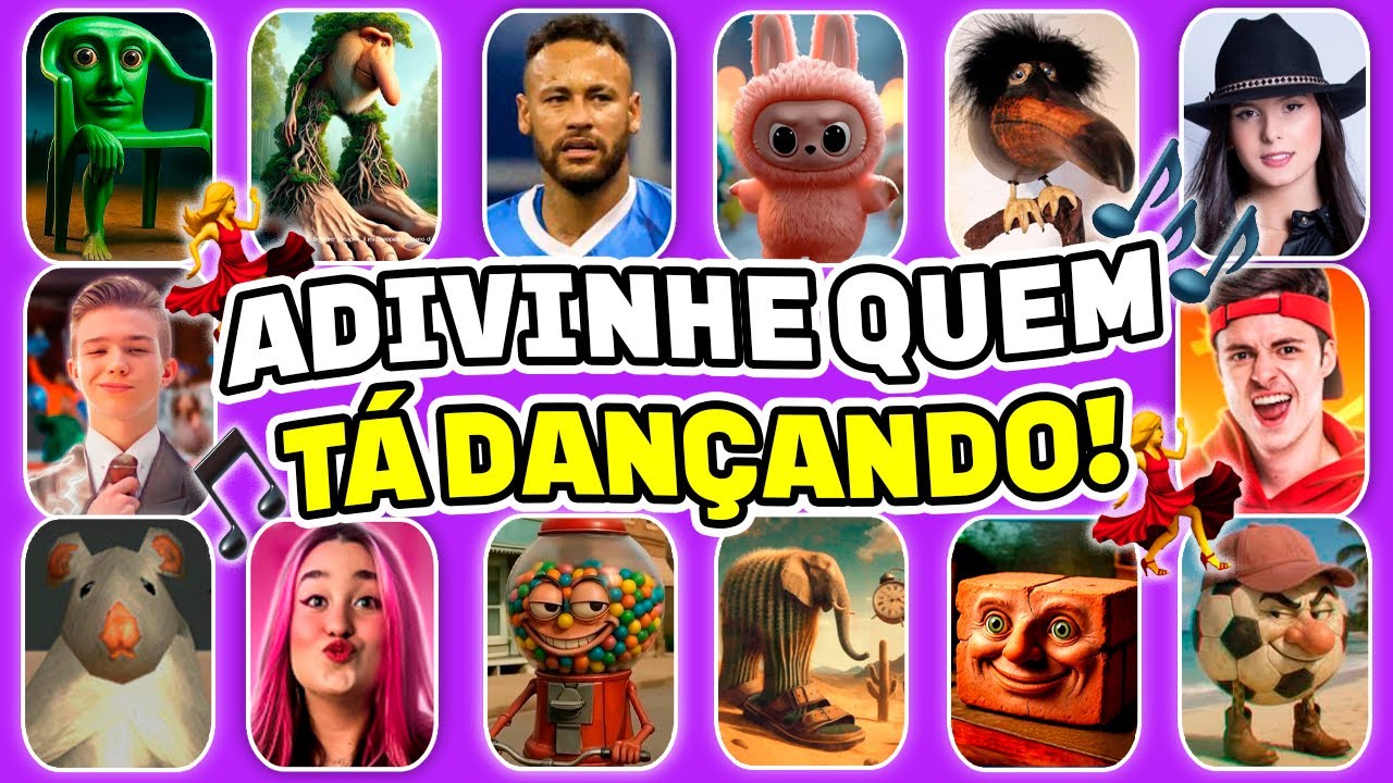 ADIVINHE QUEM TÁ DANÇANDO!💃🎵 KARKERKAR KURKUR, Labubu, Sigma Boy, Chicletera Bicicletera,Ti Ti Sahur