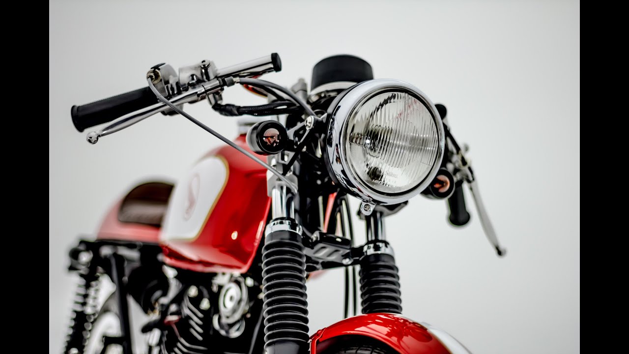 Reverb Motorcycle's 125 Cafe Racer in the Infinity Cove at Gun Hill Studios