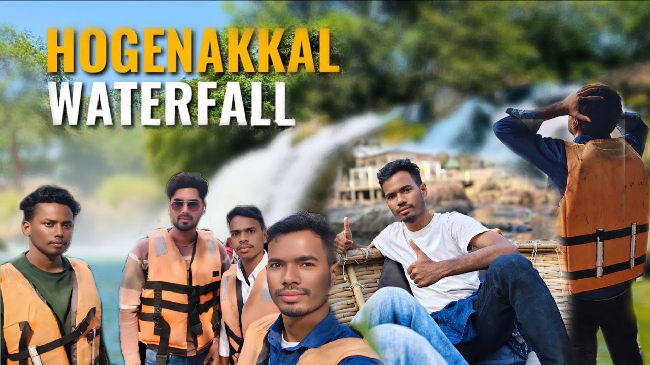 🤩💥Hogenekkal📍Waterfall 🤩में बेहत Maja आगया 🤗  मेरा दोस्त बोट Driver बानगाया🤩 #hogenakkalwaterfalls 