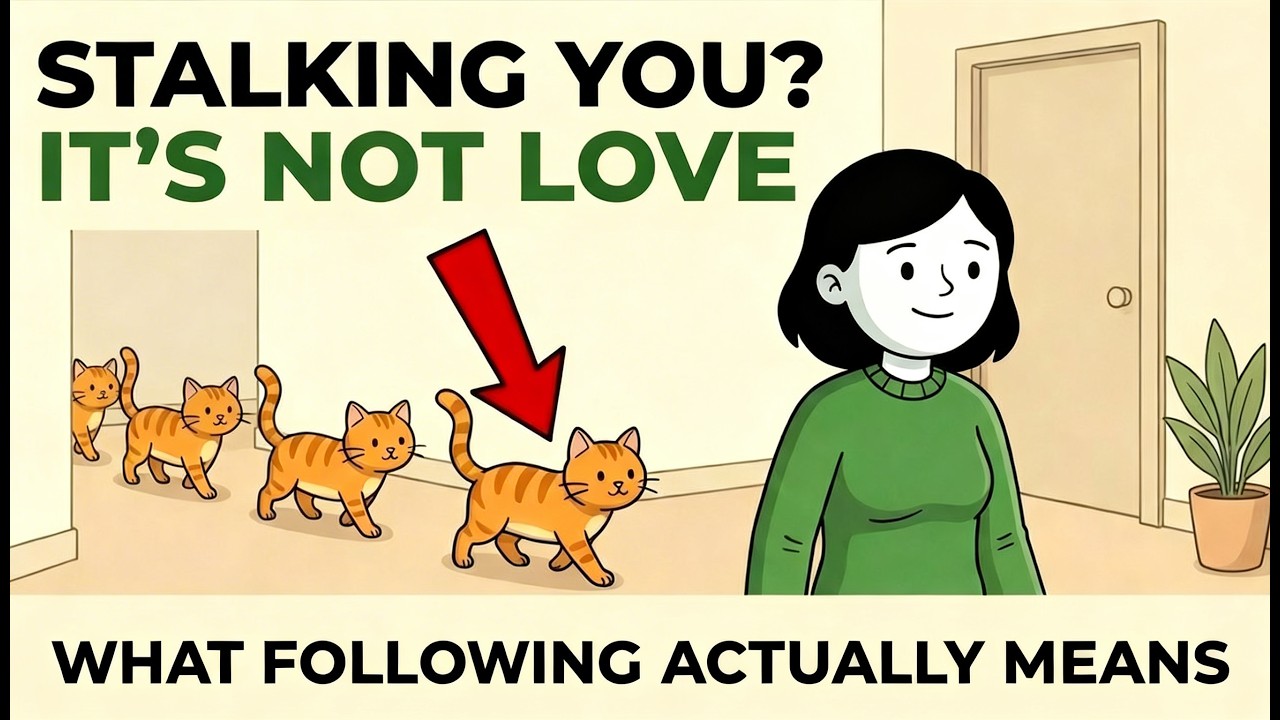 If Your Cat Follows You Everywhere, Here's What It Really Means