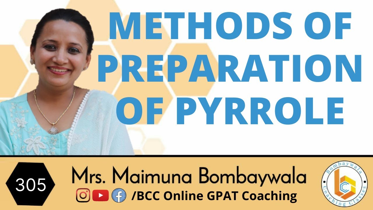 Heteroaromatic compound 20 || methods of preparation of pyrrole
