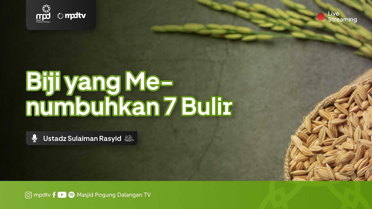 15. BIJI YANG MENUMBUHKAN 7 BUTIR | Ust Sulaiman Rasyid | Adab Terhadap Al-Qur'an