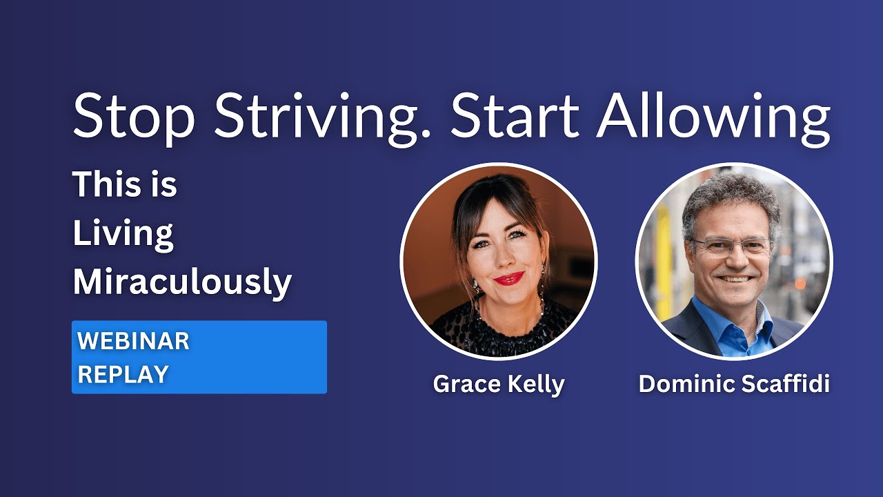Stop Striving Start Allowing