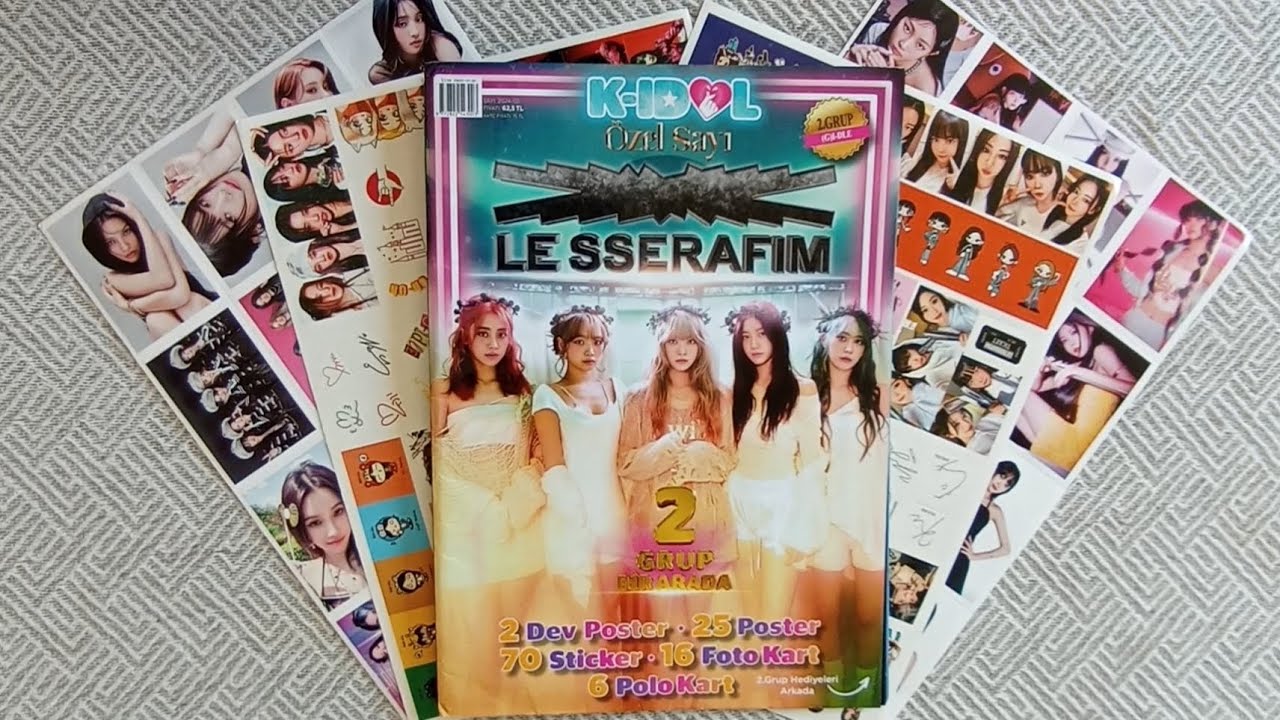 (G) I-DLE x Le Sserafim KIDOL Dergi A&ccedil;ılımı 💕 K-POP Magazine 🫶🫶