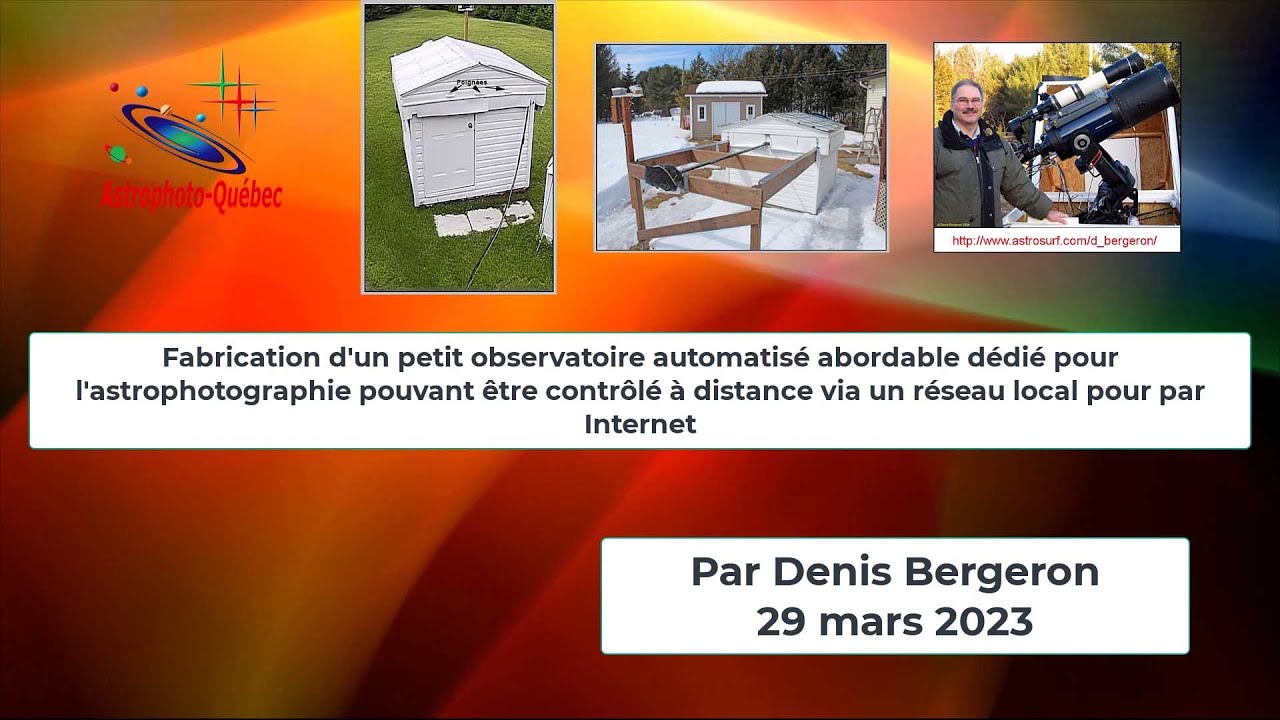 Fabrication observatoire automatise abordable