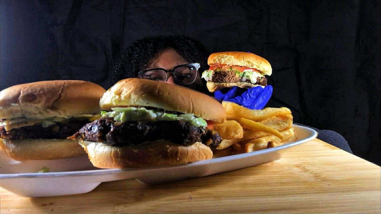 Juicy Homemade Cheese Burgers & Fries