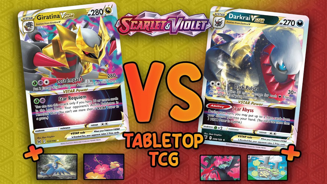 Giratina VSTAR VS Darkrai VSTAR | Scarlet and Violet Tabletop TCG