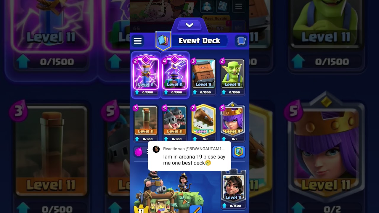 Best arena 19 deck!🔥 #clashroyale #clashroyalebestdeck #clashroyaledeck #clash #gaming #shorts #top