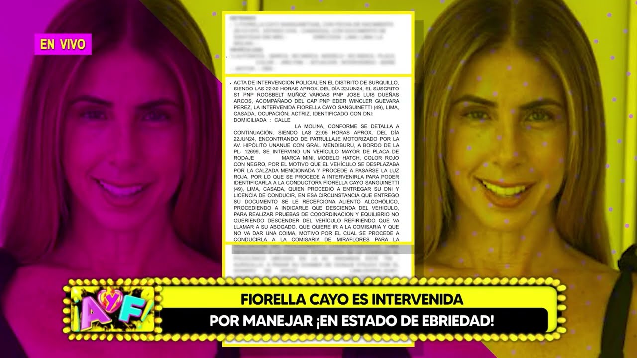 Amor y Fuego - JUN 24 - 3/4 - FIORELLA CAYO ES INTERVENIDA POR MANEJAR EN ESTADO DE EBRIEDAD| Willax