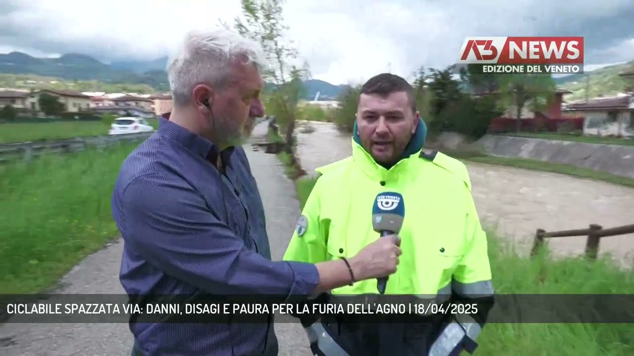 CICLABILE SPAZZATA VIA: DANNI, DISAGI E PAURA PER LA FURIA DELL'AGNO | 18/04/2025