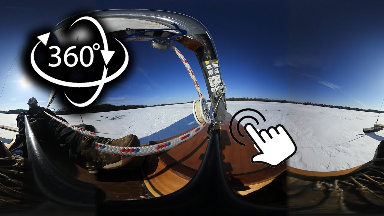360 Grad: Mit 120 Kmh &uuml;ber das Eis Segeln
