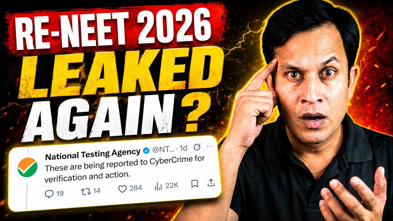 🚨Big Update - RE- NEET 2026 Paper Leaked ? No Security , No Action  #nta #ntaneet