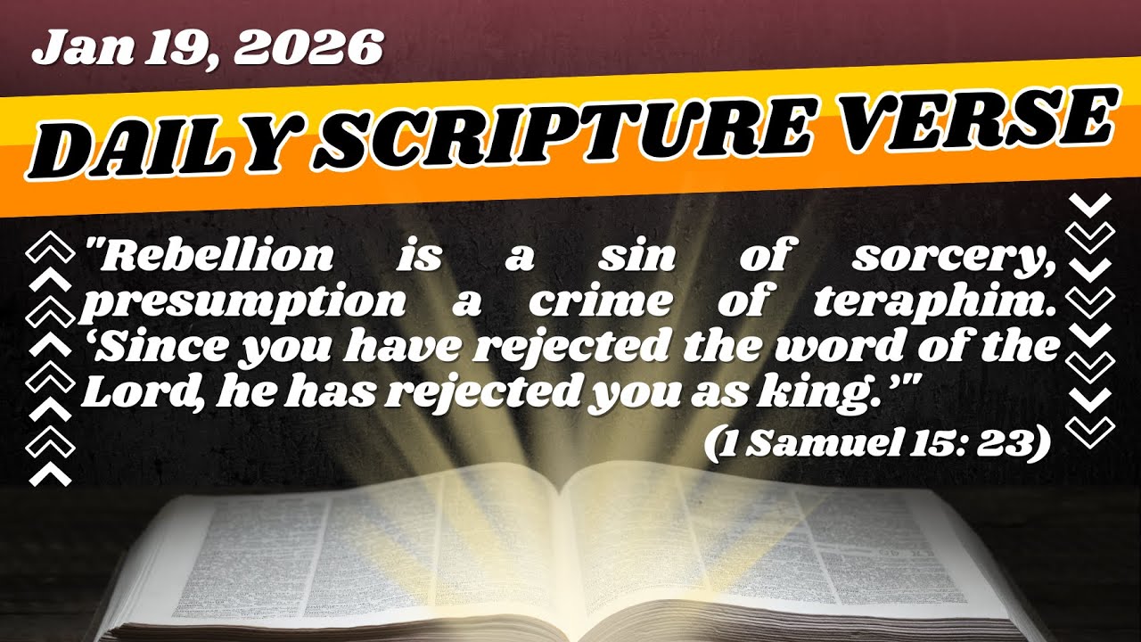 Daily Scripture Verse - The Danger of Pride - Choosing God’s Word Over Our Own | 2026.01.19