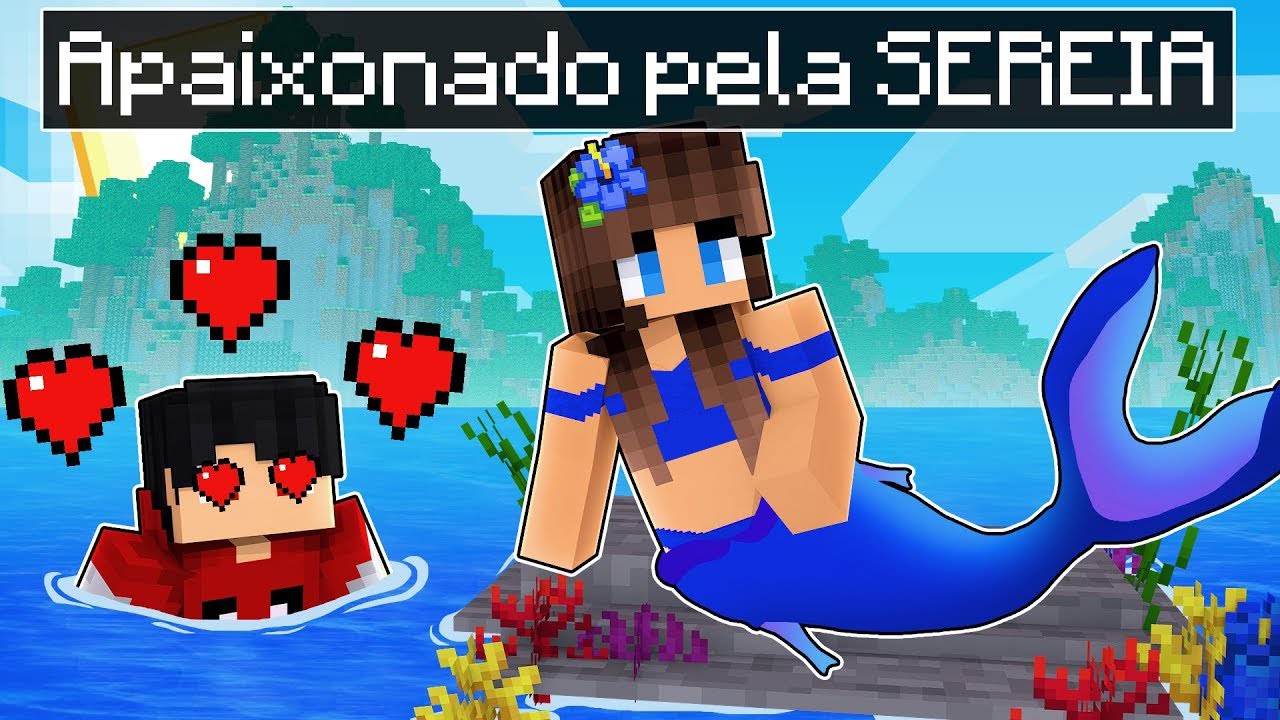 P3DRU está apaixonado pela SEREIA no minecraft