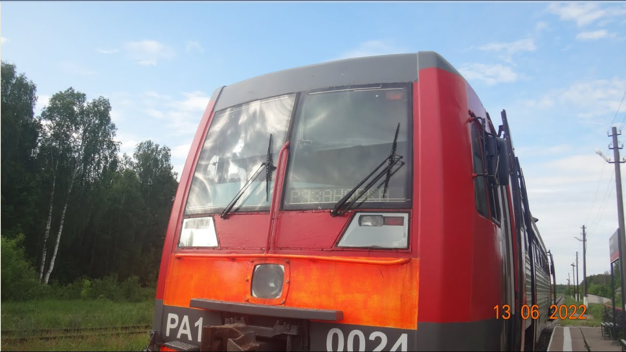 Поездка на рельсовом автобусе РА 1 от Кривандино до Рязановки