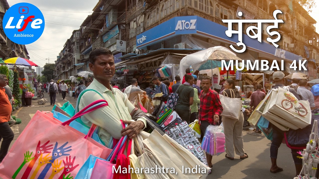 Life in Mumbai 🇮🇳 - India's Mega Metropolis 4K HDR