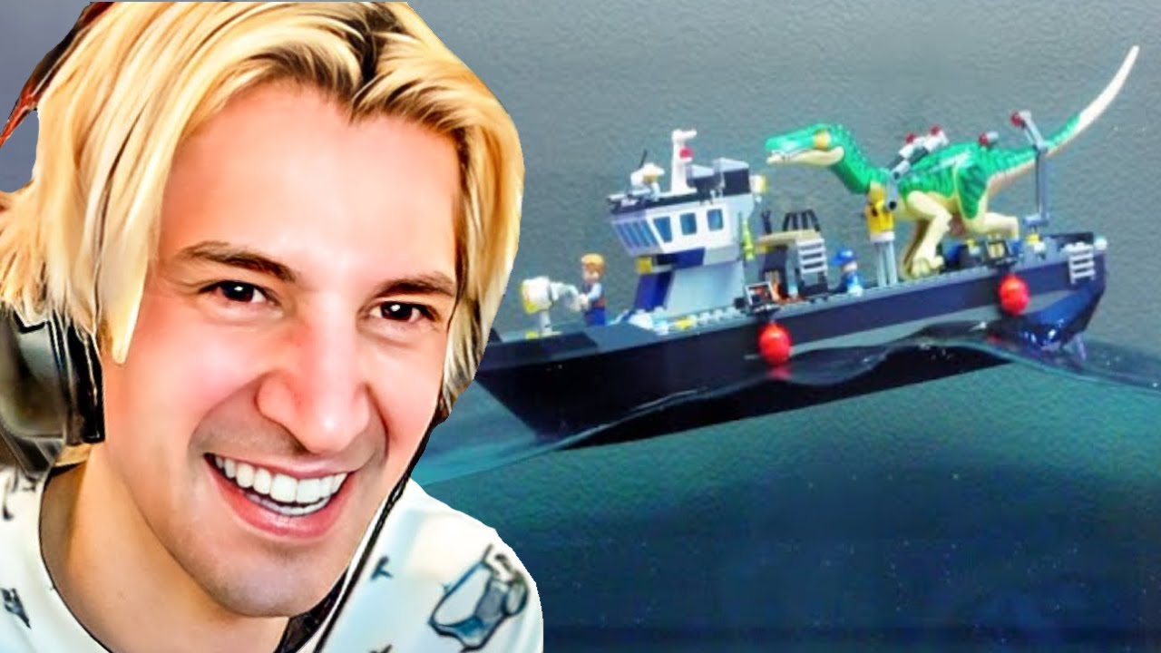 xQc Reacts to Sinking Lego Ships