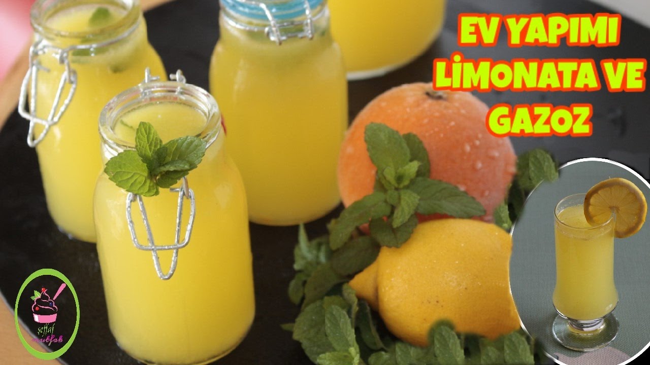 BOL AROMALI PRATİK LİMONATA ve EV YAPIMI GAZOZ Nasıl Yapılır?/ŞEFFAF MUTFAK
