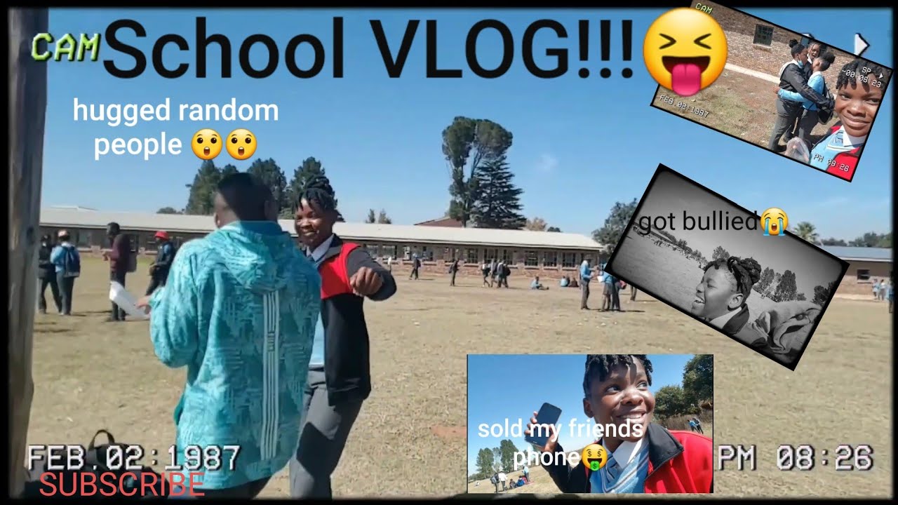 SCHOOL VLOG||hugging random people....💀😳