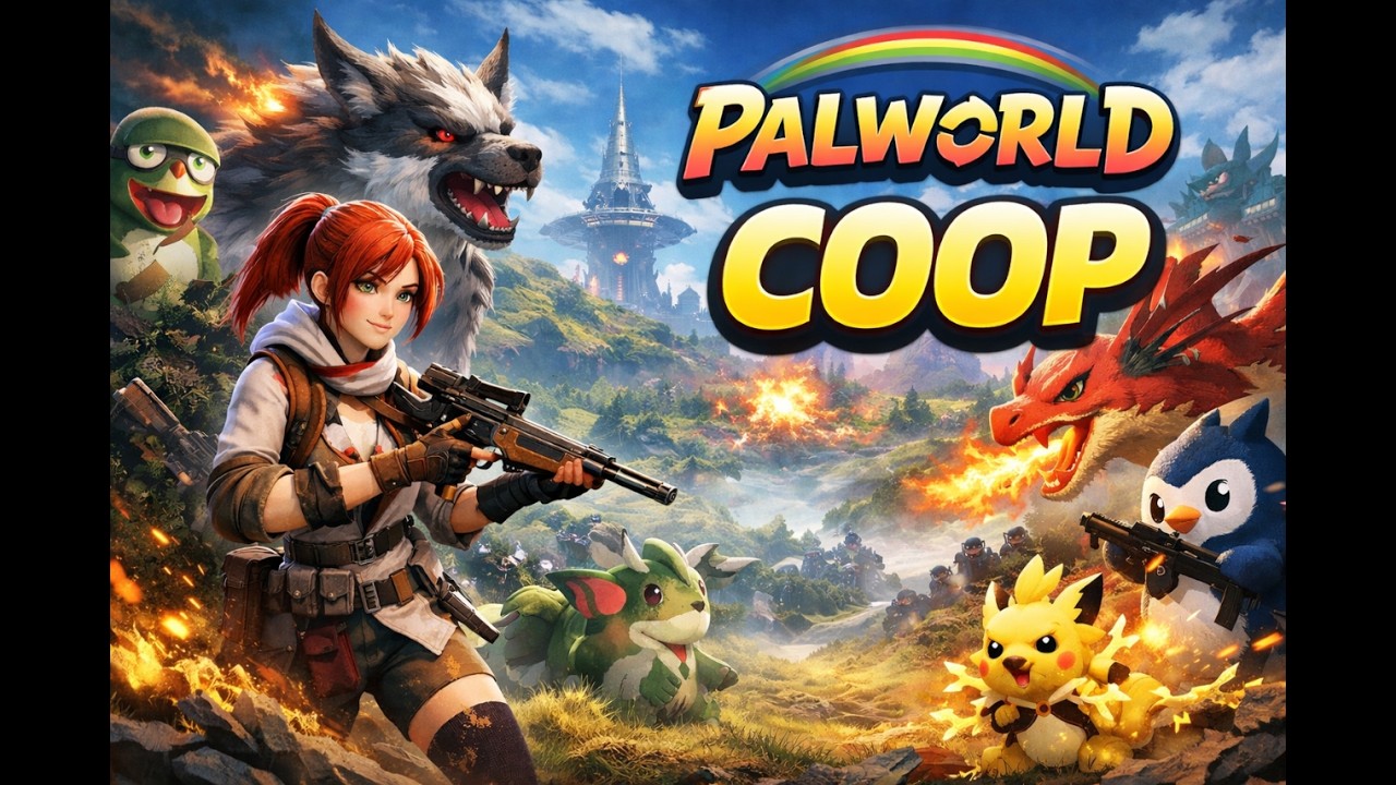 🔫 Cute Creatures With GUNS?! Palworld COOP Madness 😂