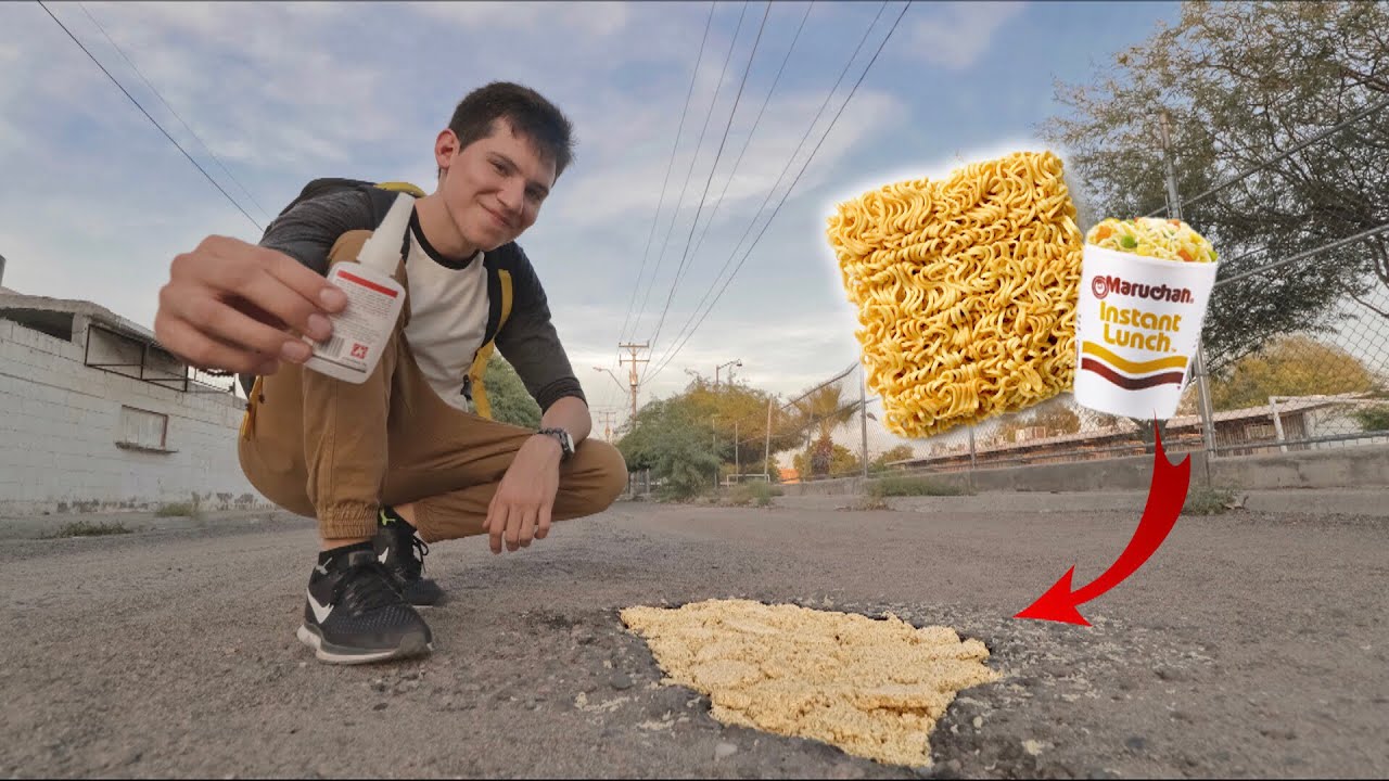 Arreglando BACHES con MARUCHAN!
