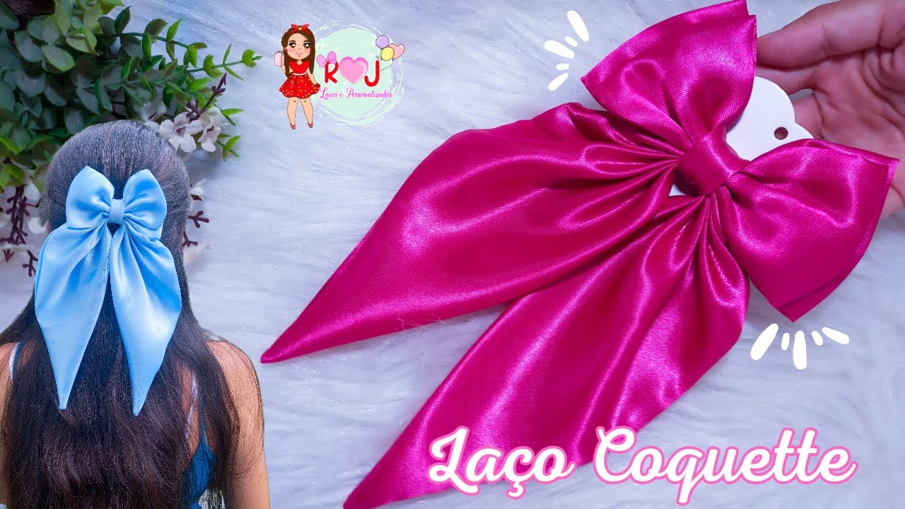 Laço Coquette/como fazer laço coquette/DICAS/TENDÊNCIA 2024/ @rjlacosjaquelinesantos