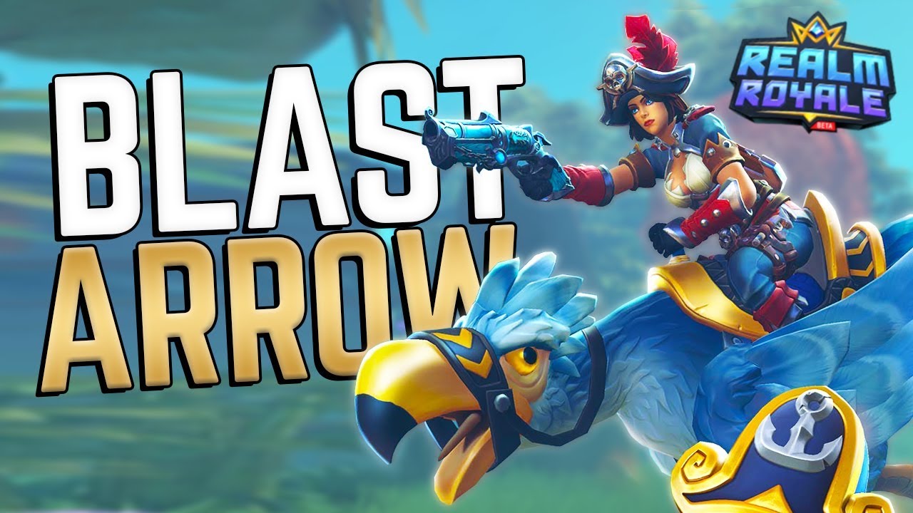 900+ Damage with 1 Ability?! | Realm Royale Hunter Blast-Arrow Build