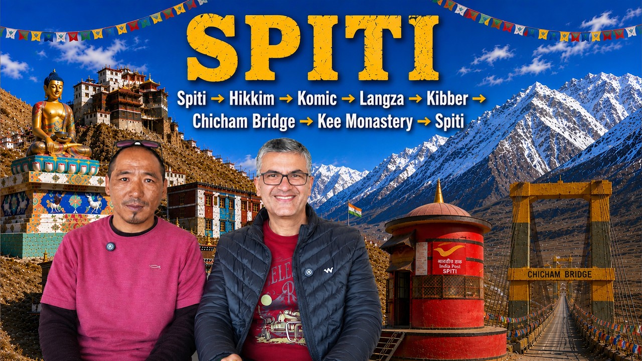 Day 7 Eating with Monks at the World's Highest Village (15,000 ft) I Komic, Hikkim, Kee, Chicham brg