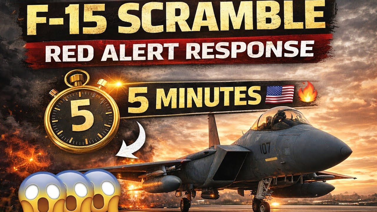 F-15 Red Alert Scramble &ndash; America&rsquo;s 5 Minute Air Defense Response 🇺🇸🔥