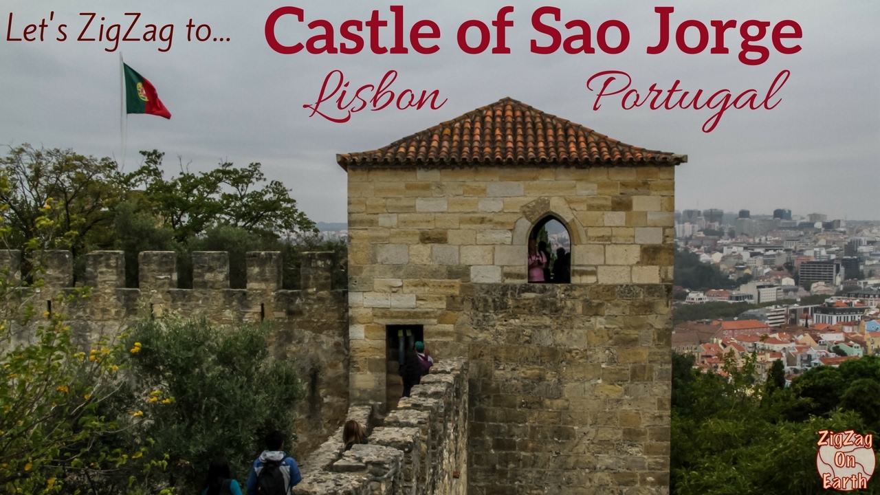 Lisbon castle of Sao Jorge Portugal