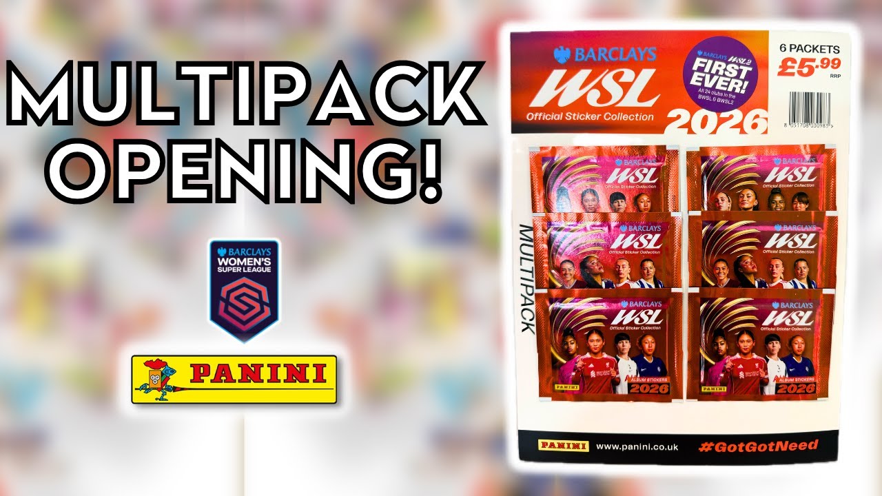 НОВЫЕ МУЛЬТИПАКЕТЫ! | НАКЛЕЙКИ PANINI WSL 2026, 3 ШТУКИ В МУЛЬТИПАКЕ