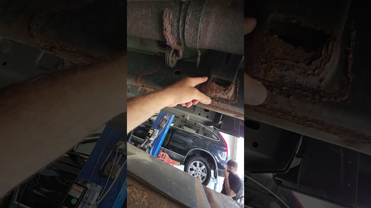 Dodge ram1500 rusted out frame repair gas tank strap receiver