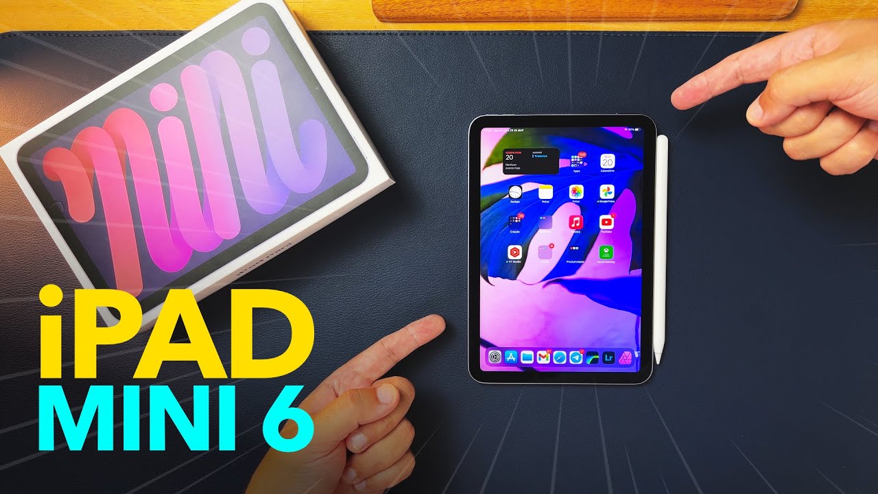 iPAD MINI 6 - um iPhonão com USB-C / Trabalhando no iPad