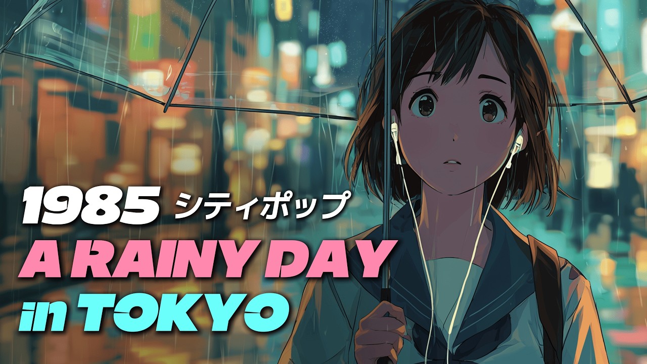 【1980年代シティポップ】  雨の日プレイリスト｜Tokyo City Pop Rainy Day 1985 🌧️