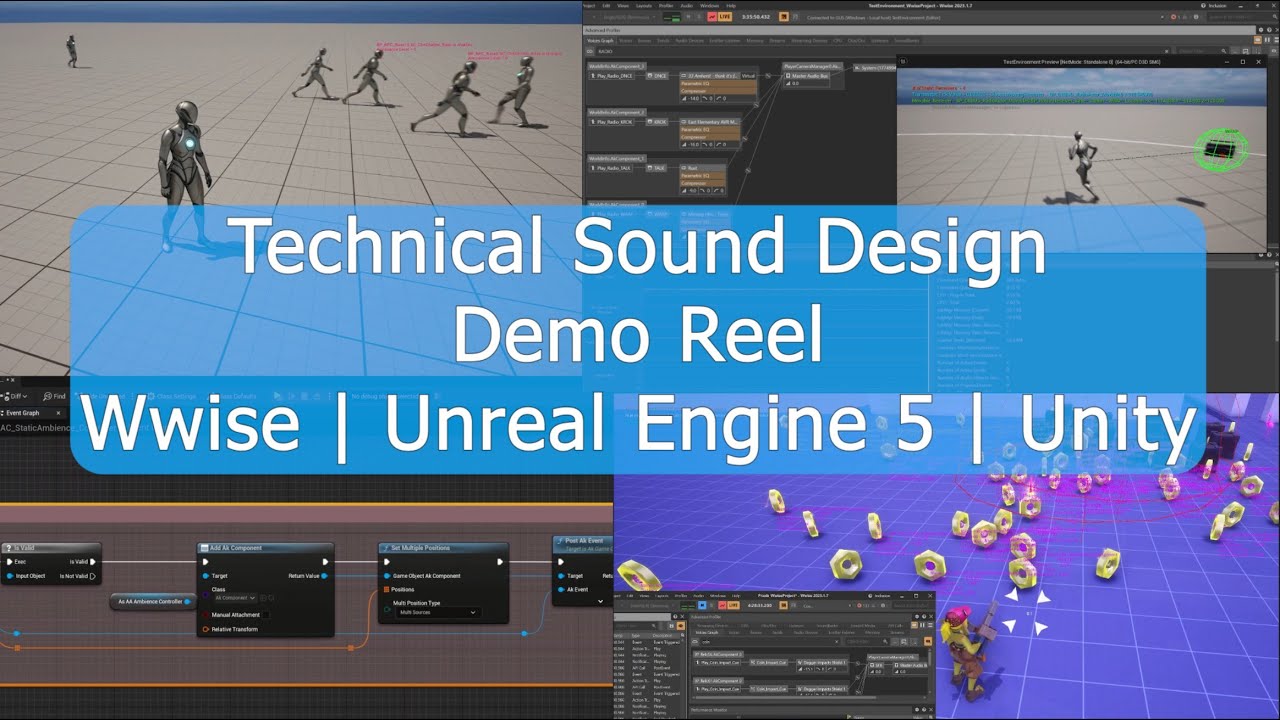 Adam Rich - Technical Sound Design Reel | Wwise | Unreal Engine 5 | Unity