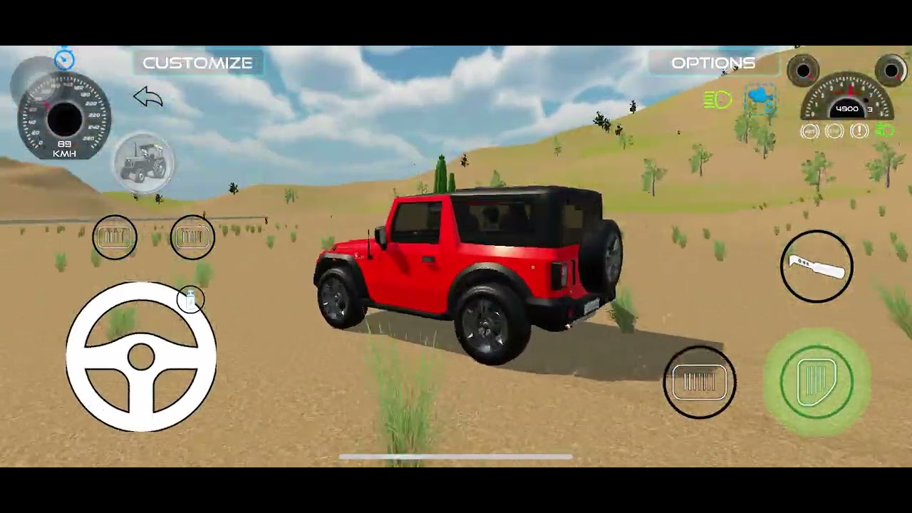 Red car 🚘 tochan stunt 