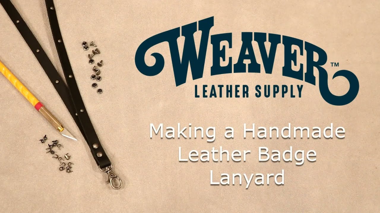 Making a Leather Badge Lanyard